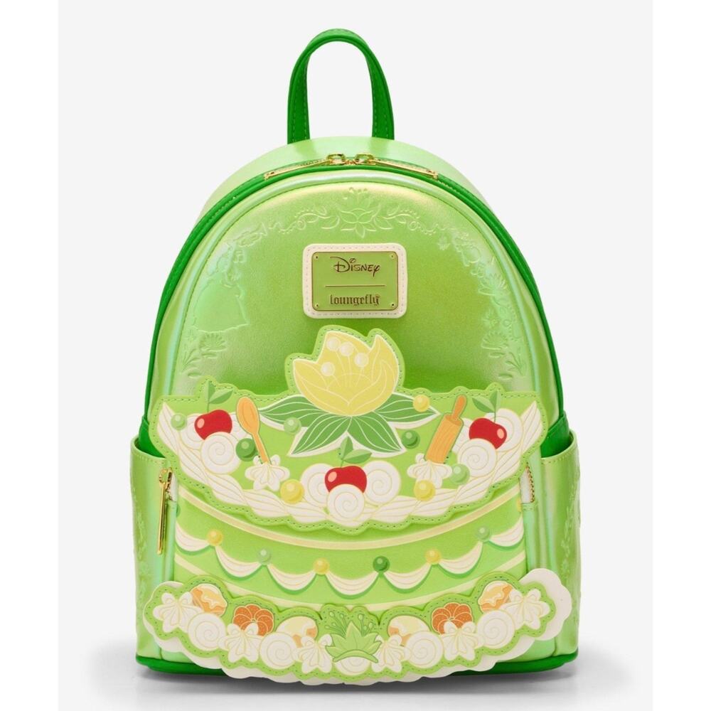 Loungefly Disney The Princess and the Frog Tiana Cake mini Backpack NWT